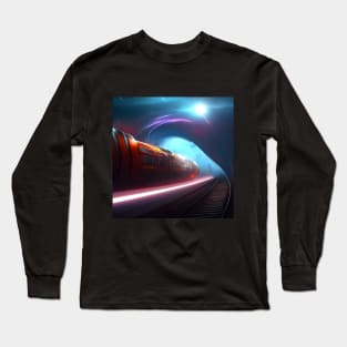 Time Travel Train Long Sleeve T-Shirt